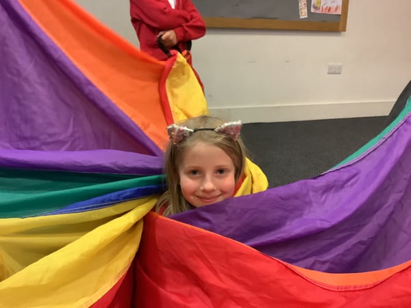5. Girl in Parachute